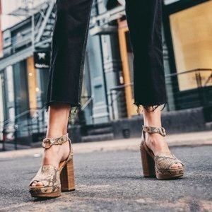 Free People Justine Platform snake leather